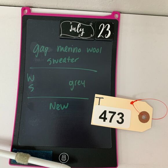 Gap Brooklyn Sweater Womens S Small Grey Merino Wool Striped Ribbed V Neck Knit - Picture 13 of 14